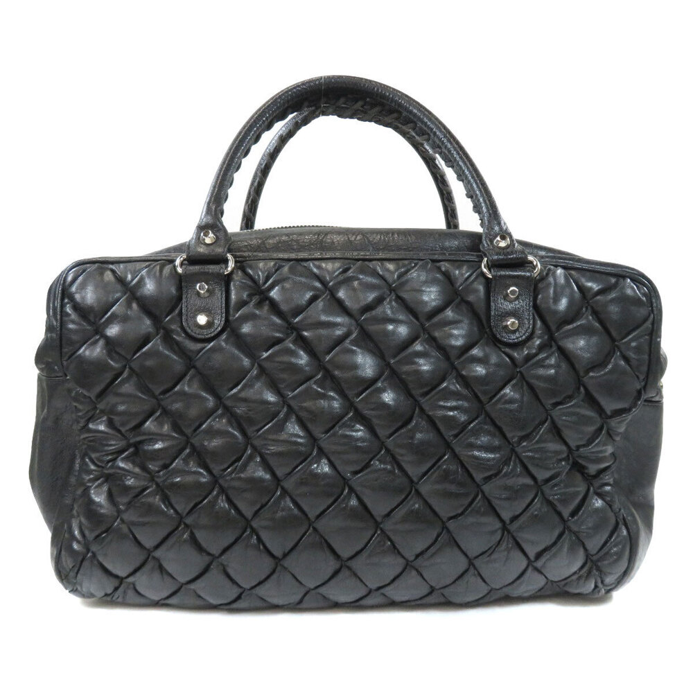 Balenciaga Matelasse Calfskin Bag Boston Black